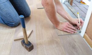 homeowners remodeling their home
