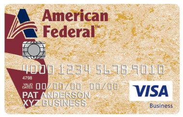 American Federal Bank VISA debit card