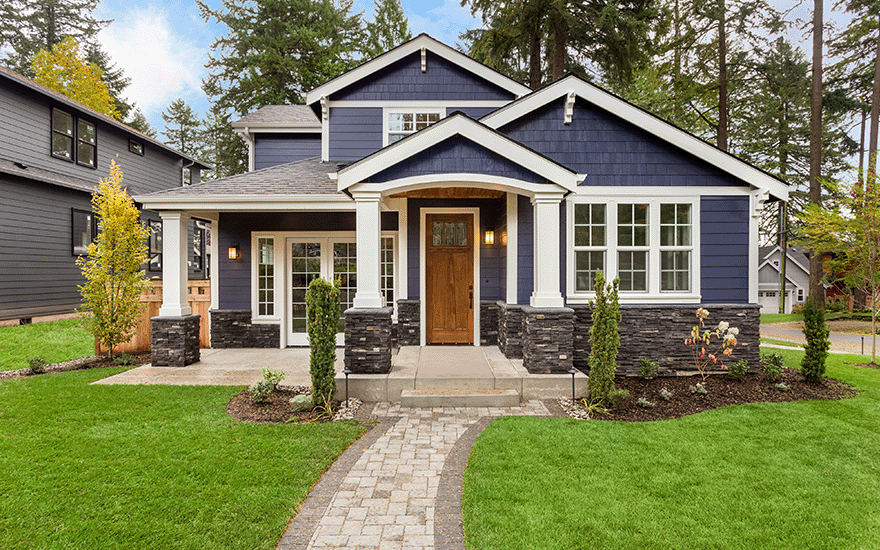 Front of Blue House